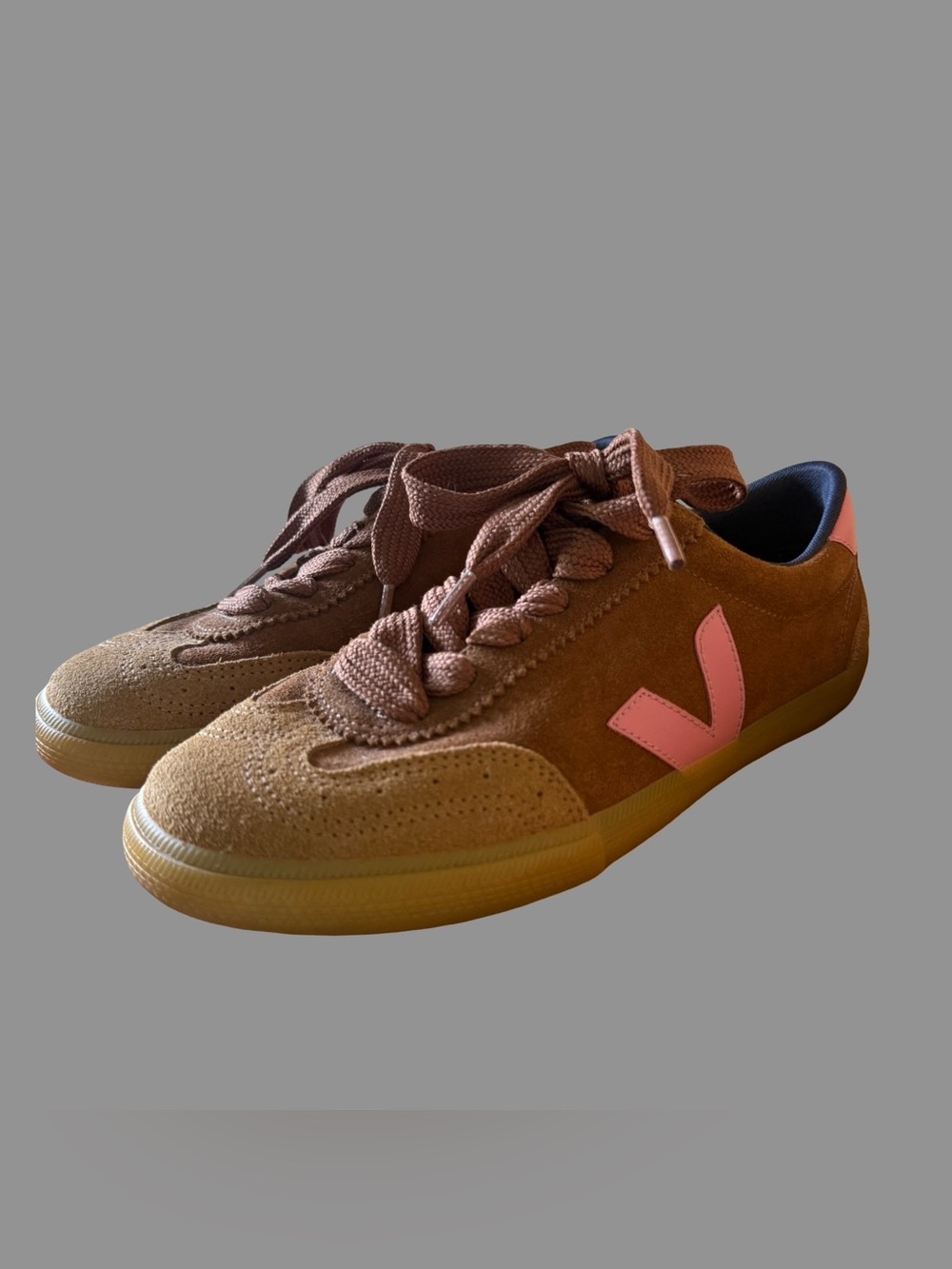 Veja X Making My Lemonade Brown Suede Sneakers US8/EU39